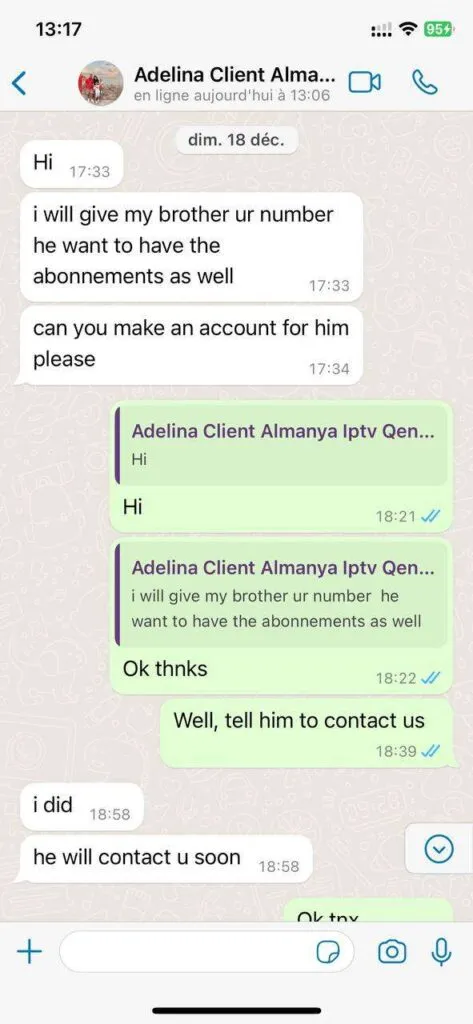AlwaysTivi IPTV WhatsApp setup screenshot 5